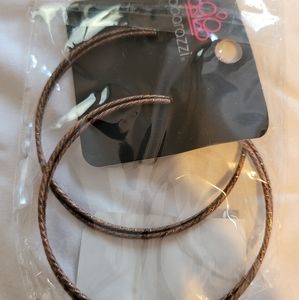 Paparazzi copper hoop earrings